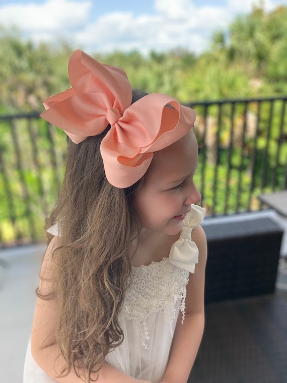 Big Bow, Boutique Bow, Large Boutique Bow, 7”-8” Bow, Solid Hairbow, Big Bow, Pastel Bows