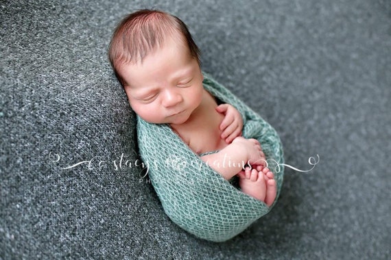 Aqua Mohair Wrap, Newborn Photo Prop, Newborn Wrap, Mohair Wrap, Aqua Faux Mohair Wrap