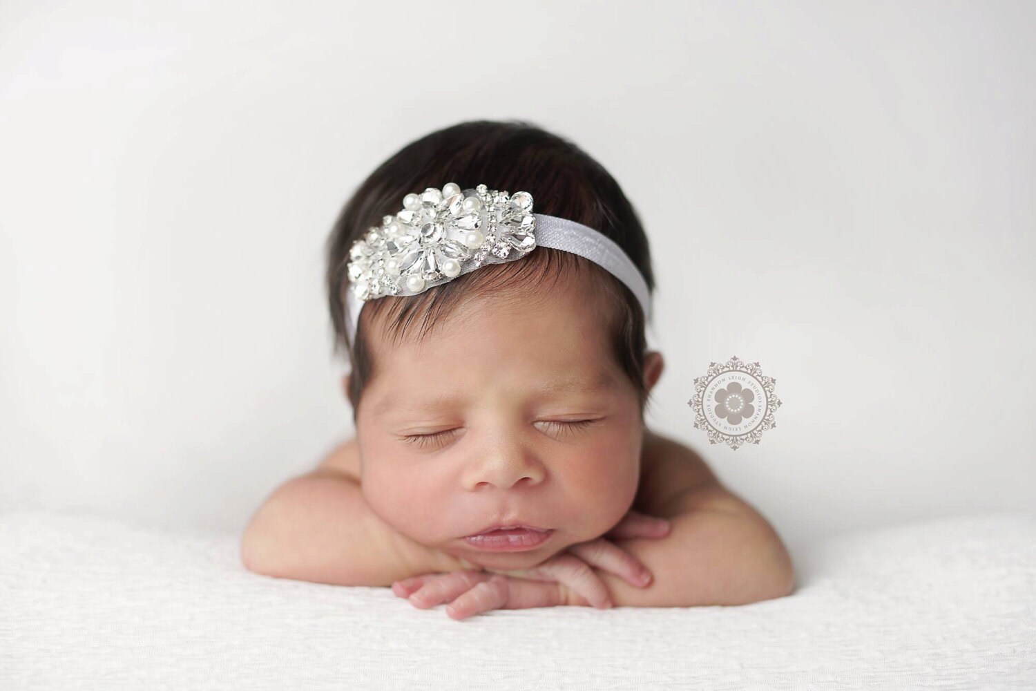 London Rhinestone Halo Baby Headband Rhinestone Headband Etsy