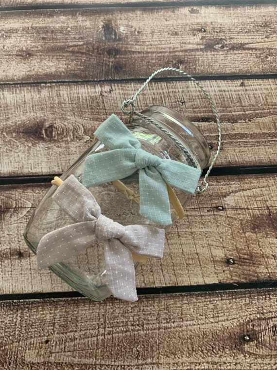 Newborn Bow Set / Petite Headband Set / Soft Bow Set / Newborn Baby Gift / Baby Girl Gift / Baby Shower Gift