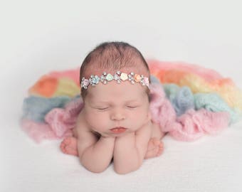 Newborn Wrap Rainbow Baby, Rainbow Baby Photo Prop, Rainbow Baby Newborn Prop, Rainbow Baby Wrap, Rainbow Wrap Newborn Photos, Mohair