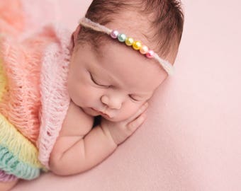 Rainbow Wrap Newborn Photos, Newborn Wrap Rainbow Baby, Rainbow Baby Photo Prop, Rainbow Baby Newborn Prop, Rainbow Baby Wrap, Mohair