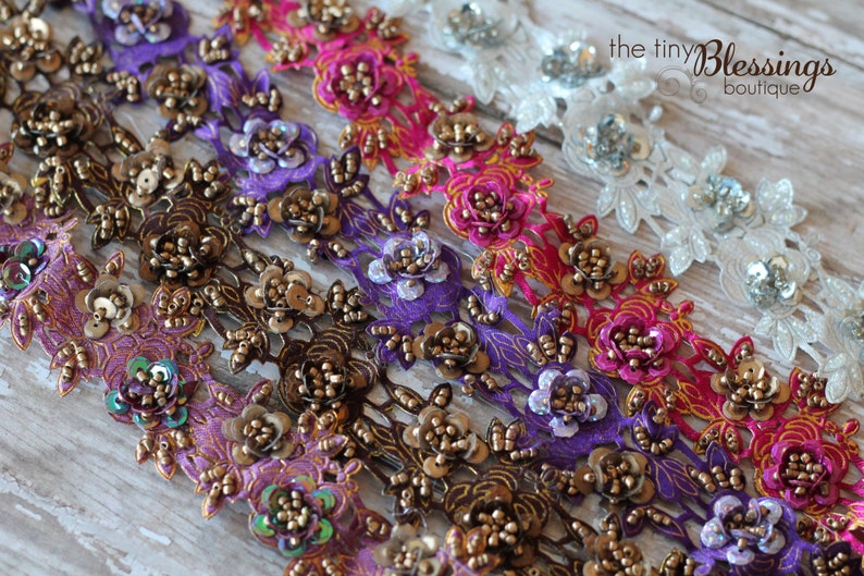 Gold Iridescent Lace Pearl Sequin Headband Gold Headband Etsy