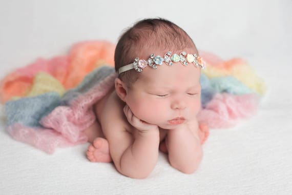 rainbow newborn wrap