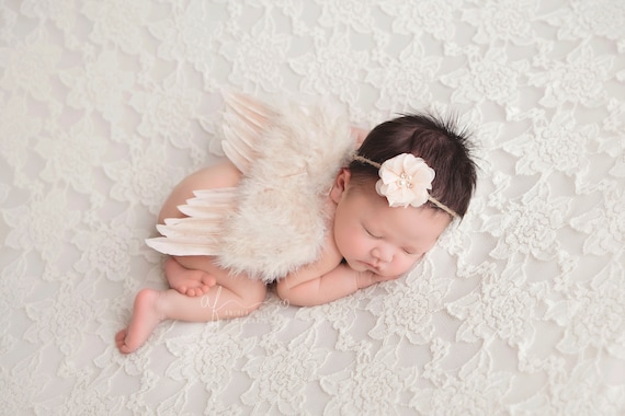 Ivory Angel Wings, Angel Wings, Newborn Wings, Newborn Angel Wings, Newborn Wing Prop, Angel Wing Prop, Wing Prop, Angel Wings