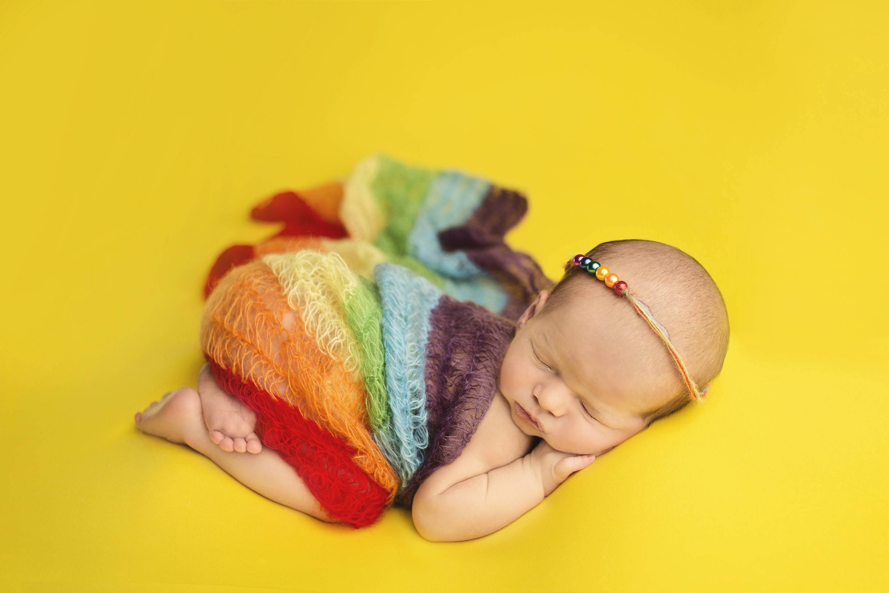 Rainbow Wrap Newborn Photos Newborn Wrap Rainbow Baby Etsy