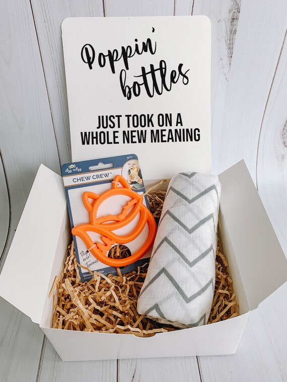 New Baby Gift Box / Funny Baby Gift / Baby Girl Gift / Baby Boy Gift / Baby Shower Gift / Quarantine Gift Box / Fox Baby Gift