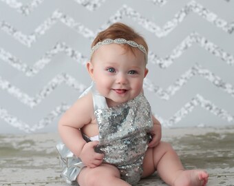 Cerchietto con strass argento / Cerchietto con strass / Cerchietto per bambina / Cerchietto per bambina / Cerchietto per battesimo / Cerchietto per battesimo / Bambina