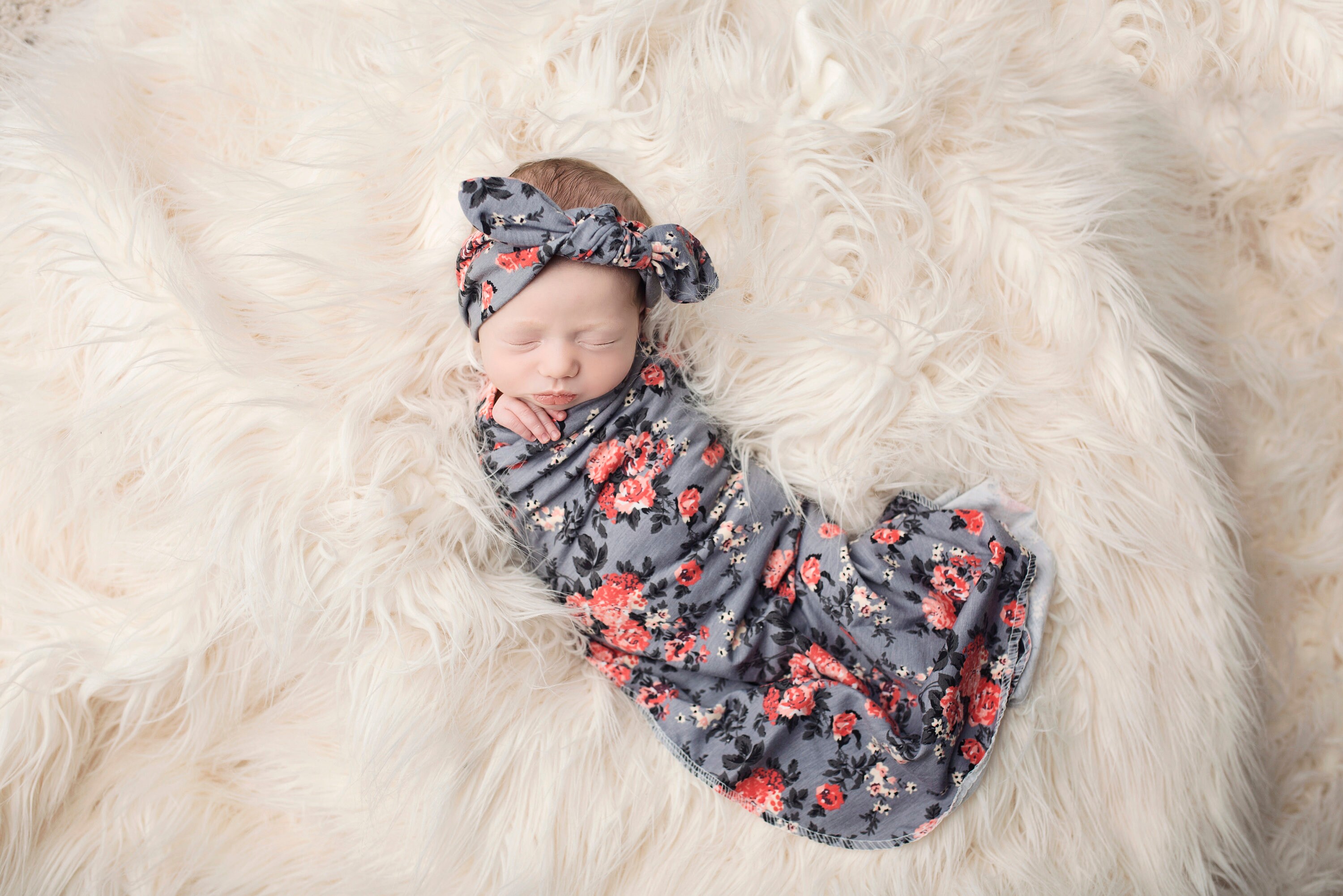 Knit Swaddle Blanket Knot Headband Headband Swaddle Set Etsy