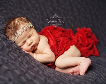 Gold Strass Stirnband / Strass Stirnband / Baby Mädchen Stirnband / Baby Stirnband / Taufe Stirnband / Taufe Stirnband / Baby Mädchen