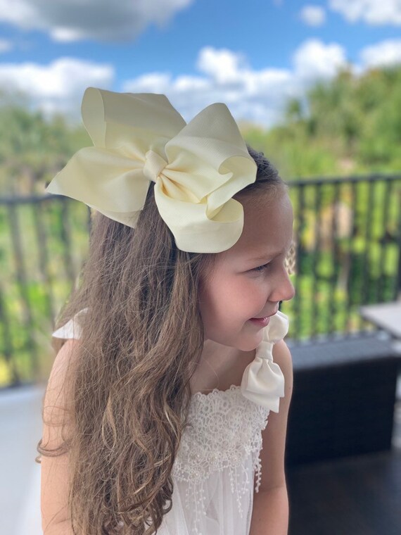 Big Bow, Boutique Bow, Large Boutique Bow, 7”-8” Bow, Solid Hairbow, Big Bow, Pastel Bows