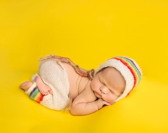 Rainbow Pants, Newborn Photos, Newborn Pants, Rainbow Baby, Rainbow Baby Prop, Rainbow Baby Newborn Prop, Rainbow Baby Set, Mohair