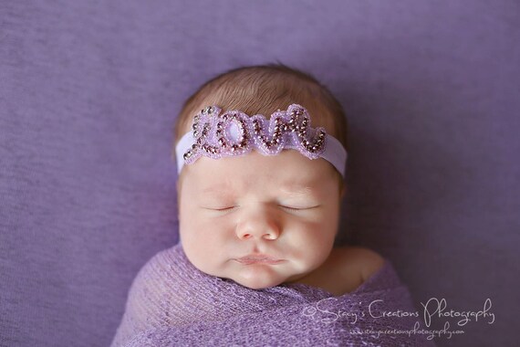Rhinestone Love Headband Pink Rhinestone Love Headband / Rhinestone Headband  main image 3