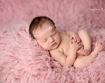 Rosa Strass Stirnband / Strass Stirnband / Baby Mädchen Stirnband / Baby Stirnband / Taufe Stirnband / Taufe Stirnband / Baby Mädchen