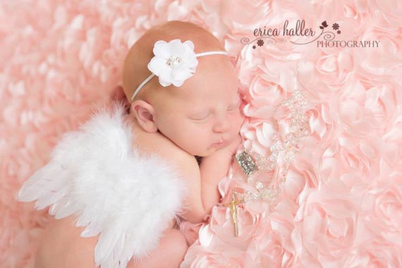 Couture Fairy Baby White Angel Baby Wings only Beautiful Newborn Photo Prop Infant Toddler Adult Many Colors available