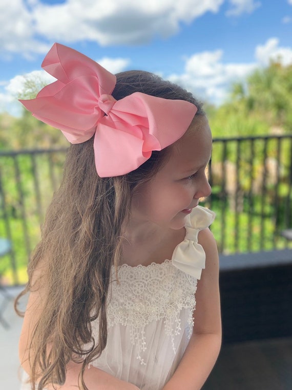 Big Bow, Boutique Bow, Large Boutique Bow, 7”-8” Bow, Solid Hairbow, Big Bow, Pastel Bows