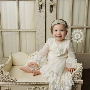 Rhinestone Headband / Baby Girl Headband / Rhinestone and Pearl Headband / Christening Headband / Baptism Headband / Newborn Headband