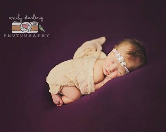 Fascia per capelli con strass perla / Fascia per capelli con strass / Fascia per bambina / Fascia per bambino / Fascia per battesimo / Fascia per battesimo / Bambina