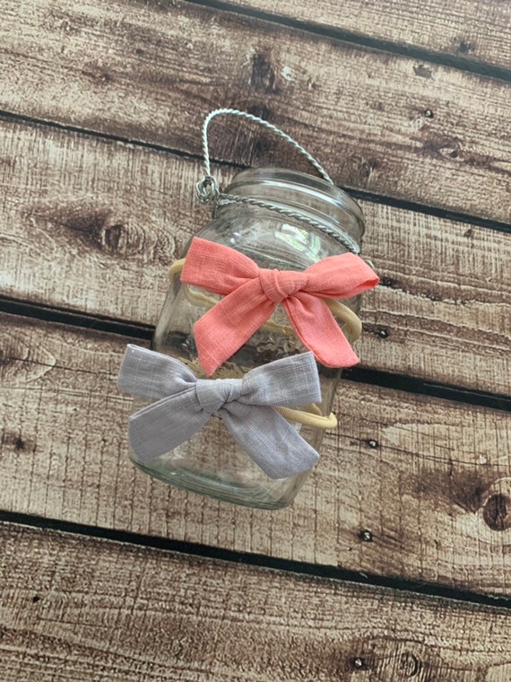 Newborn Bow Set / Petite Headband Set / Soft Bow Set / Newborn Baby Gift / Baby Girl Gift / Baby Shower Gift