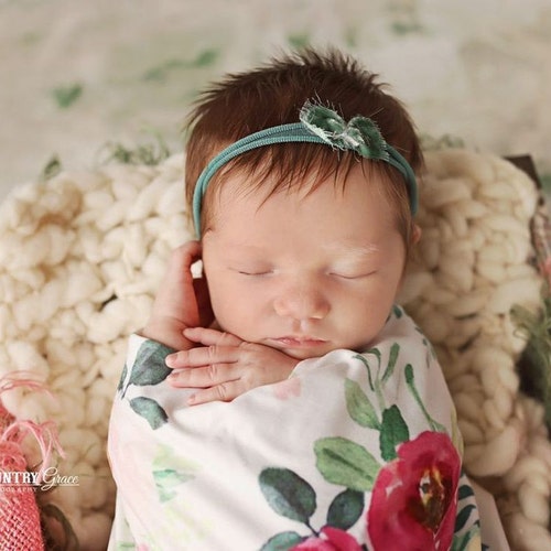 Mauve Flower Headband, Flower Headband, Baby Girl Headband, Mae