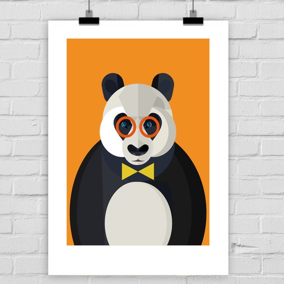 Poster Mural Grand Format A0 - Panda - Décoration Maison