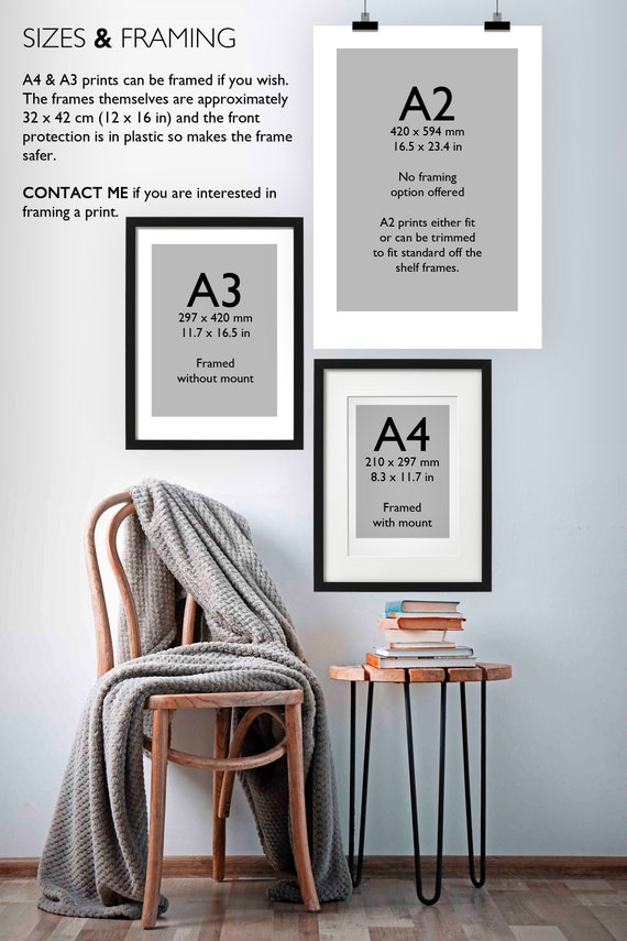 Slimme Alfabet A4/A3/A2 leuke poster kunst | Etsy