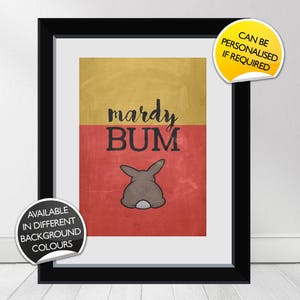 Mardy Bum Yorkshire Speak Print: Arctic Monkeys Inspired Art