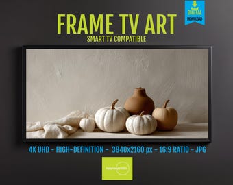 Autumn Pumpkin Digital Art - Cozy Farmhouse 4K Screensaver