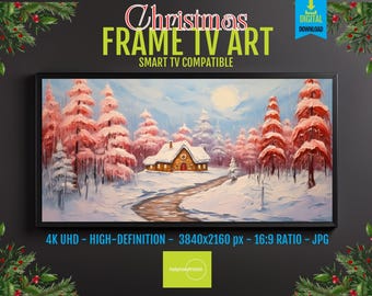 Samsung Frame TV Art – Gingerbread Kitchen Scene, Festive Baking Decor, 4K UHD Digital Download, Cozy Christmas Home Display