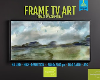 Watercolor Mountain Landscape - Digital Art for Samsung Frame TV