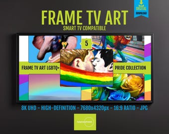 Rainbow Pride Art Collection: 8K Digital Download for FRAME TV
