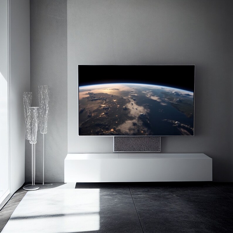 Stunning Earth From Space FRAME TV Art 4K HD Digital Download Cosmic ...