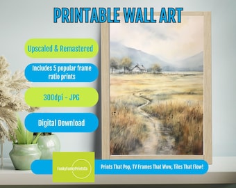 Moody Landscape Art Print: Nature-Inspired Wall Decor (Digital Download)