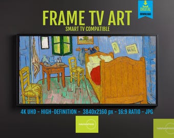 Van Gogh Bedroom Frame TV Art: 4K Digital Print (Digital Download)