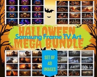 Halloween Digital Art Bundle for Frame TV (48 4K Downloads)