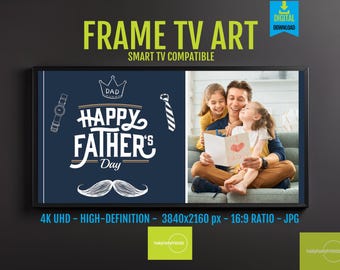 Samsung Frame TV Art Father's Day Gift, Heartfelt Dad Family Decor, 4K Digital Download, Celebrate Dad Love, Home Wall Art, 16