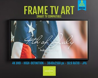 American Flag 4th of July Samsung Frame TV Art (Digital Download 4K Print)