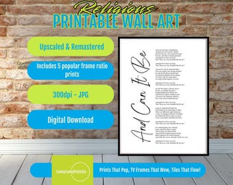 And Can It Be Scripture Print: Inspirational Christian Wall Art (Digital Download)
