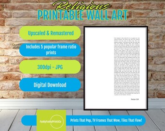 Psalm 118 Typewriter Art Print: Inspirational Scripture (Digital Download)