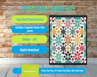Bicycle Art Quilt Pattern: Joann Hoffman Whimsical Design (PDF Pattern)