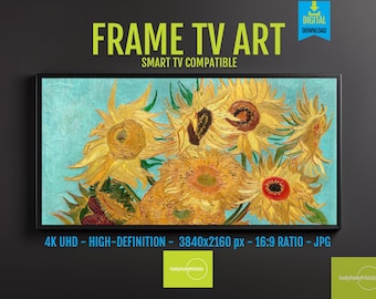 Van Gogh Sunflowers 4K Art for Samsung Frame TV (Digital Download)