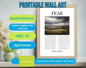 Kahlil Gibran Quote Print: Inspirational Landscape Art (Digital Download)
