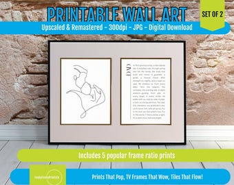 Fathers Day Gift Poem Prints Bundle – Digital Download, Sentimental Wall Art & Heartfelt Gift Set to Celebrate Dad