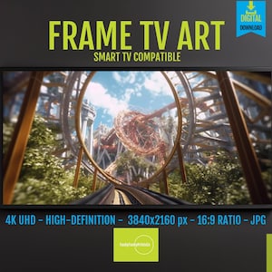 Achterbahn Samsung Frame TV Art: 4K HD Bildschirmschoner (Digitaler Download)