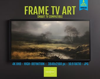 Samsung FRAME TV Art: Moody Vintage Landscape (Digital Download)
