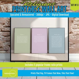 Boho Bible Verse Prints: Christian Nursery Decor Set (Digital Download)