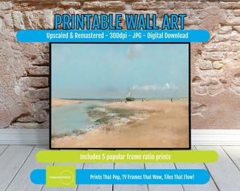 Edgar Degas Print Coastal Wall Art, Impressionist Seaside Digital Download, Modern Printable Decor for Home & Gallery Decoration, 0425-6