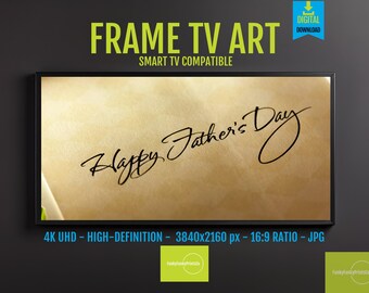 Frame TV Art for Dad – 4K Samsung Frame TV Art Digital Download, Father’s Day Gift, Celebrate Dad, HD Happy Father’s Day Screensaver, 21