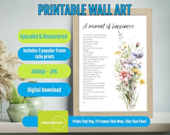 Pink Peony Print: Modern Floral Wall Art, Pastel Home Decor (Digital Download)