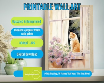 Matisse Flower Market Art Print – Mid-Century Abstract Floral Poster, Colorful Boho Wall Decor, Modern Home Digital Download Artwork